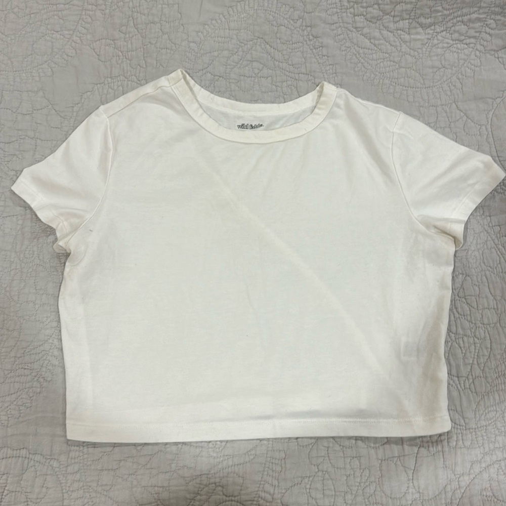 WHITE FABLE XL White Crop Top